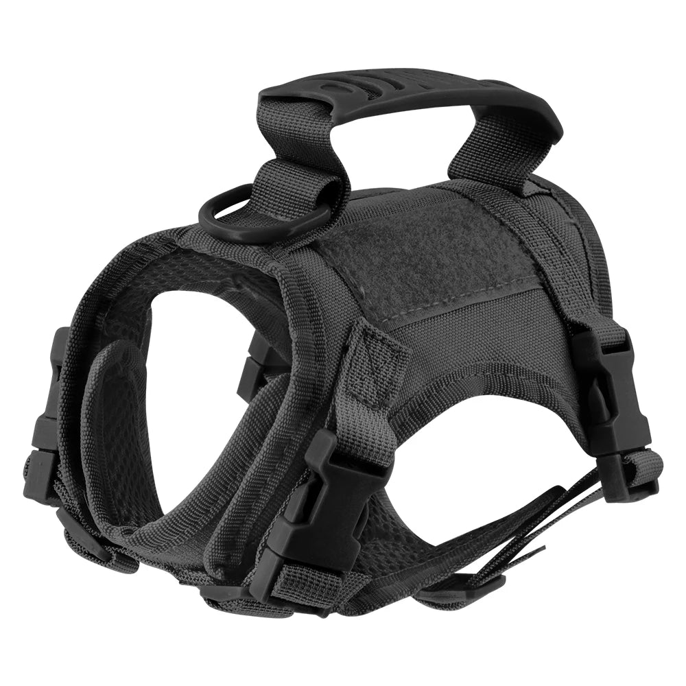 Tactical Cat Harness Adjustable Puppy Vest For Military Small Dogs Harnesses with Control Handle Walking Training Cat Accessories