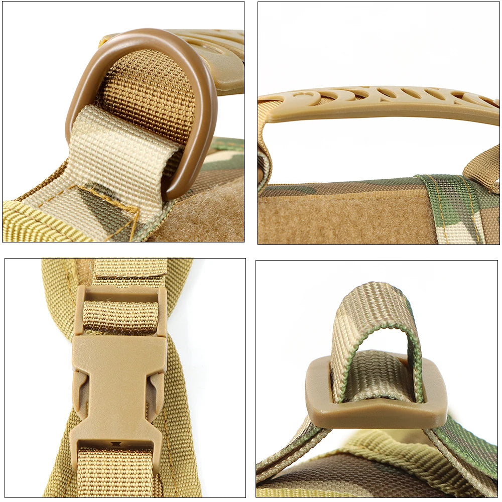 Tactical Cat Harness Adjustable Puppy Vest For Military Small Dogs Harnesses with Control Handle Walking Training Cat Accessories